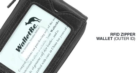 walletbe men's outer id full zipper wallet with rfid protection|wallet with zipper for men.